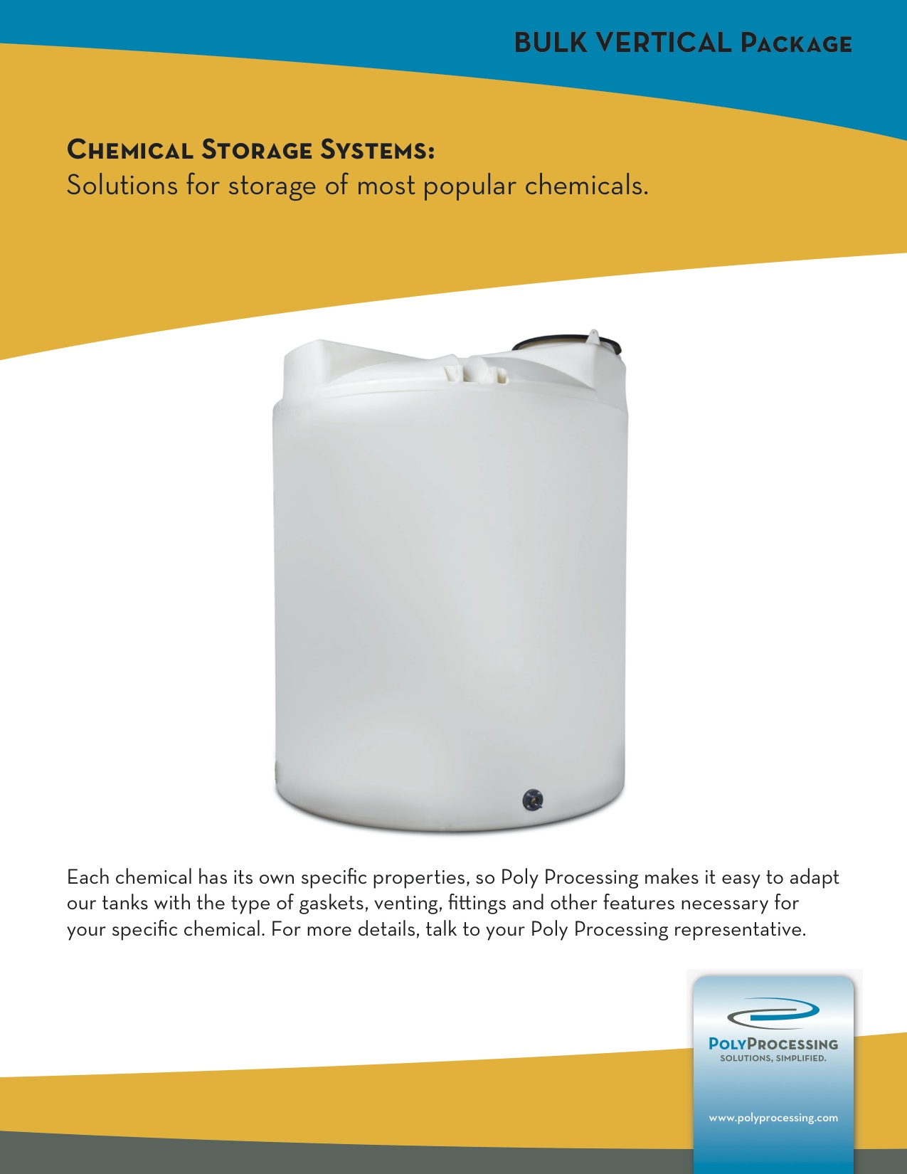 Vertical Polyethylene Tank Package Guide