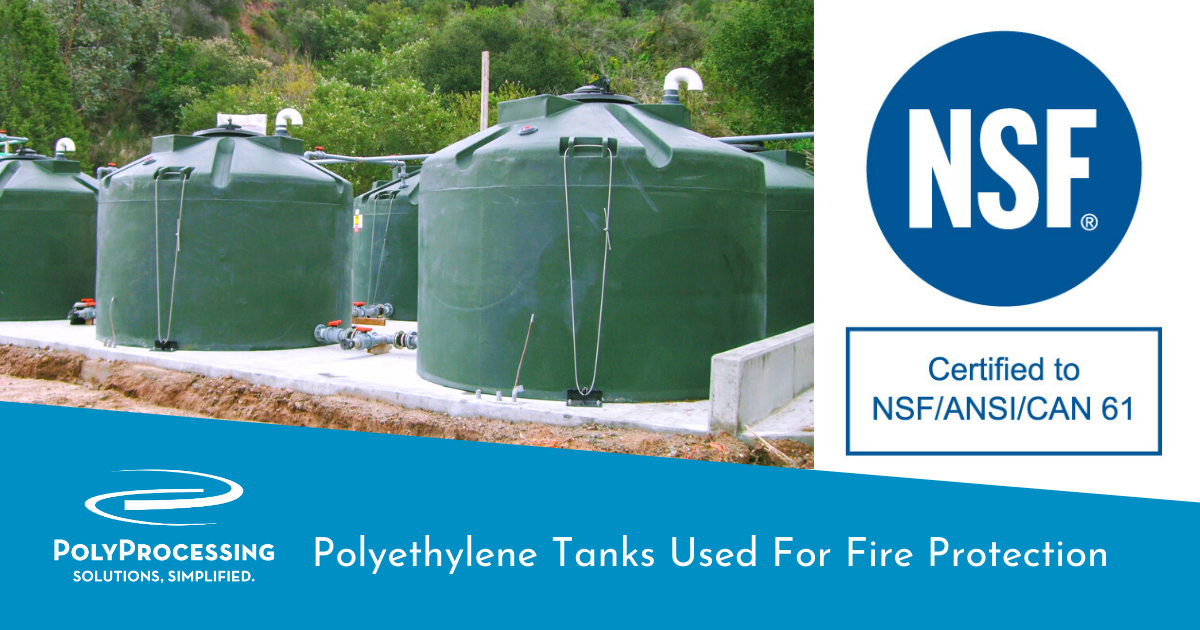 Polyethylene Tanks Used For Fire Protection